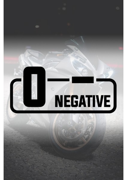 0- Negatif Kan Grubu Sticker - Oto Sticker - Araba Sticker - Motor Sticker - Cam Sticker