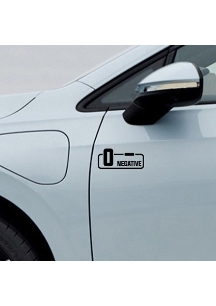 0- Negatif Kan Grubu Sticker - Oto Sticker - Araba Sticker - Motor Sticker - Cam Sticker modelleri
