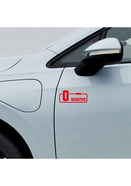 0- Negatif Kan Grubu Sticker - Oto Sticker - Araba Sticker - Motor Sticker - Cam Sticker modelleri