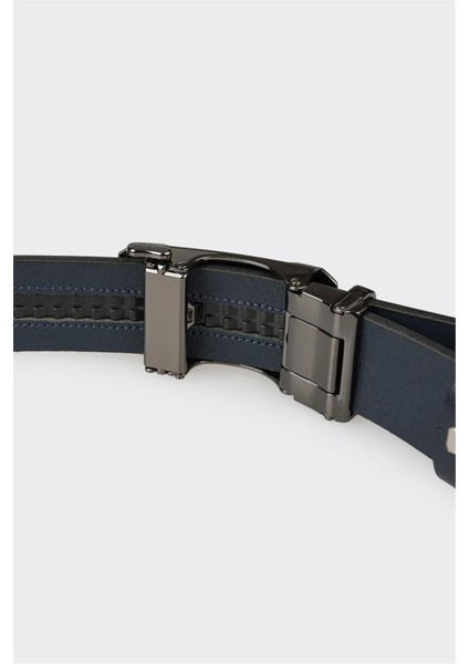 Siyah Deri Erkek Kemer modelleri