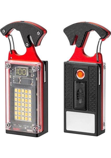 Anahtarlık Kamp Lambası,Elektronik Ateşleyici,Emmiyet Kemer Kesici,Çok Fonksiyonlu Fener,Tornavida