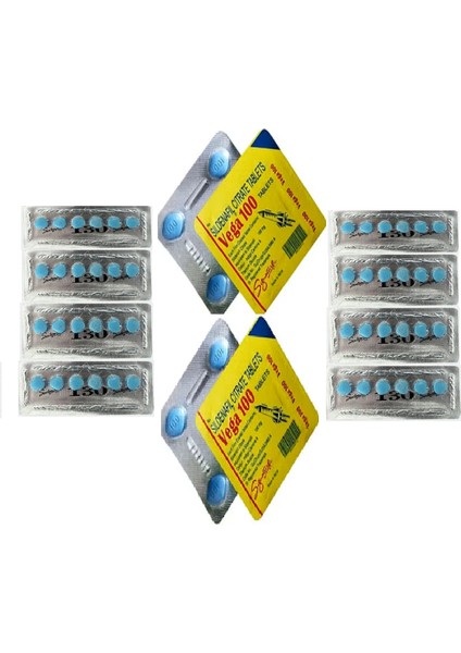 VEGA100MG 2 Kutu 8 Tablet Cobra Mavi 130MG 2 Kutu 12 Tablet