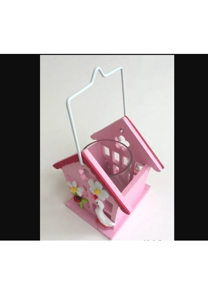Dekoratif Pembe Mumluk Dekoratif Ürün 10CM Ev Tasarım Ördek Figürlü Yükseklik 10CM 1 Adet