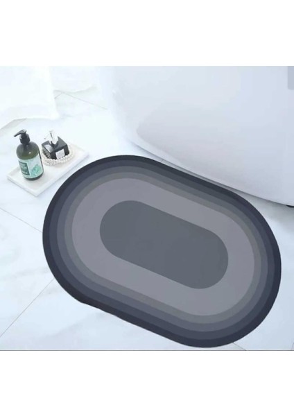Kaymaz Tabanlı Su Emici Banyo Ve Mutfak Paspası 58x38cm Yazısız Model