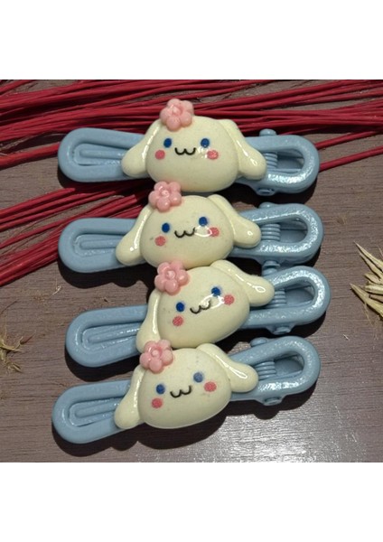Hello Kitty Figürlü Renkli Pens Toka 4'lü