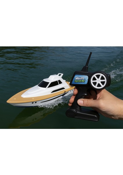 Tech Rc Süper Yat – USB Şarjlı Uzaktan Kumandalı Yüksek Hızlı Tekne (42 Cm)