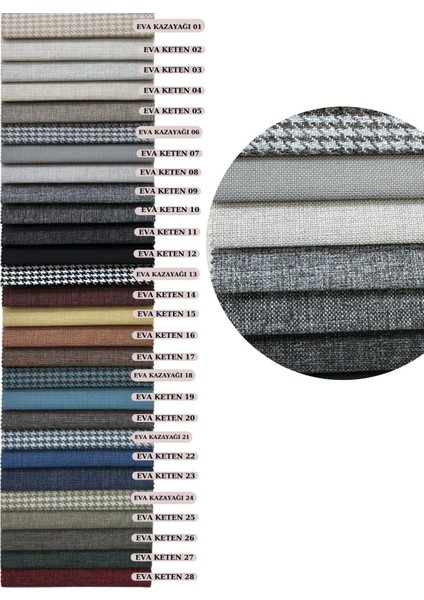 Concept Zion Sandalye Teddy Krem Kumaş Hasırlı Ceviz Ahşap Sandalye