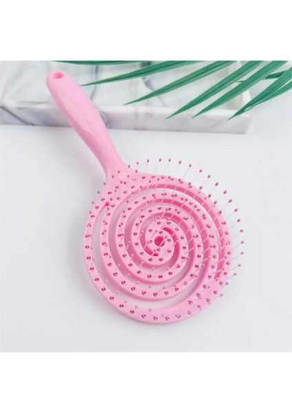 Topuzlu Saç Açma Fırçası - Şeker Pembe