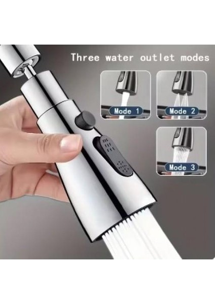 3 Fonksiyonlu Metalik Musluk Başlığı modelleri