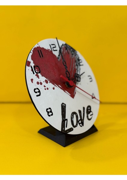 Love Desenli (Duvar - Masa) Saati