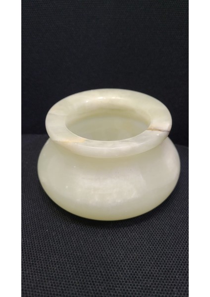 Beyaz Tik Mermer Dekoratif Kase Perigold 10CM Tik Oniks Interesting Vintage Retro Hediyelik 1 Adet