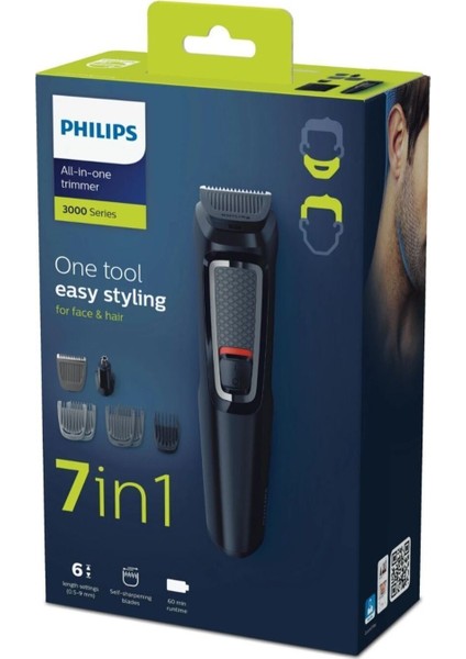 Multigroom 3000 7-In-1 Series MG3720/15 Erkek Bakım Seti