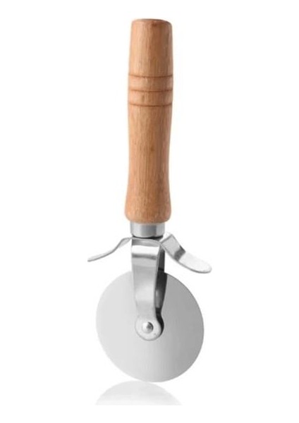 Bambu Saplı Pizza Hamur Kesici 17 cm Çelik Pizza Kesici modelleri