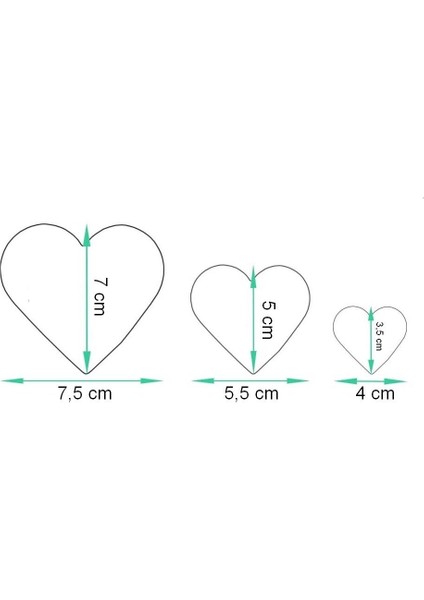 3'lü Metal Kurabiye Kalıbı, Paslanmaz Kurabiye Kalıbı, Hamur Şekillendirici Kalıp modelleri