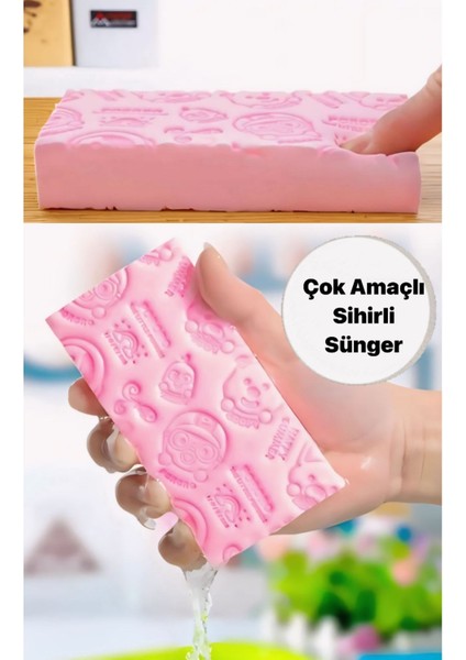Çok Amaçlı Daha Fazla Köpük Üretebilen Sihirli Yumuşak Sünger Peeling Banyo Süngeri