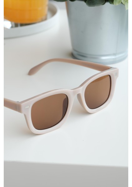 Royal Eyewear RE2303 Krem Kahverengi Güneş Gözlüğü