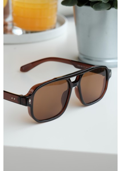 Royal Eyewear RE1009 Koyu Kahverengi Güneş Gözlüğü