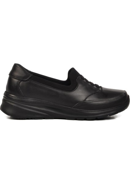 Siyah Deri Kadın Günlük Ayakkabı 0044 Z modelleri