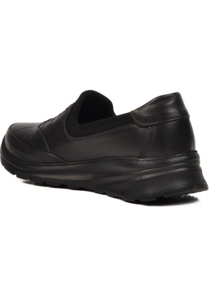 Siyah Deri Kadın Günlük Ayakkabı 0044 Z fırsatları