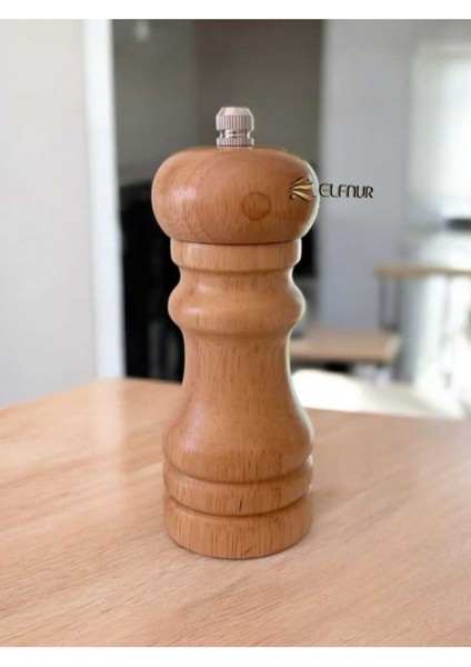 2 Li Set Bambu Gövdeli Komple Ahşap Tuz Karabiber Değirmeni Baharat Öğütücüsü
