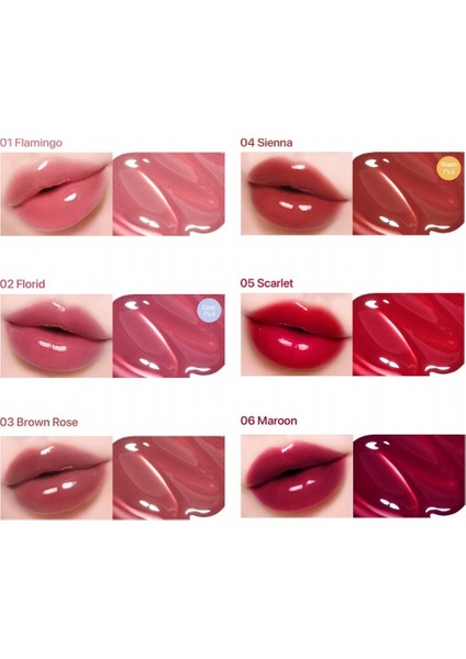 Dewy Jelly Lip 01 Flamingo - Parlak ve Nemli Görünüm Sağlayan Tint