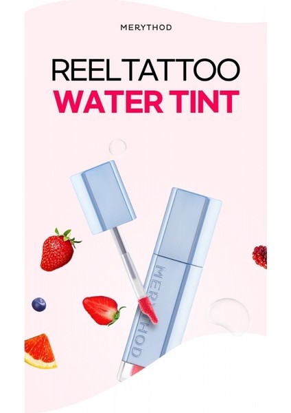 Reeltattoo Water Tint 16 Attention Rose - Gün Boyu Kalıcı Doğal Görünüm Sağlayan Tint