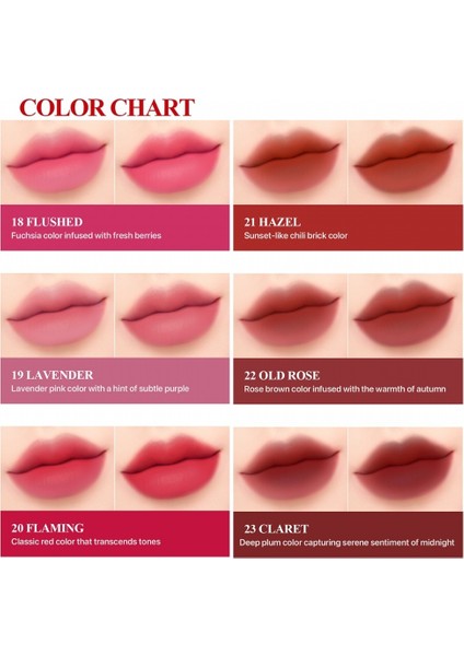 Reeltattoo Velvet Tint 21 Hazel - Mat Bitişli Kadifemsi Dokulu Tint