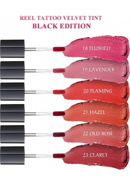 Reeltattoo Velvet Tint 21 Hazel - Mat Bitişli Kadifemsi Dokulu Tint