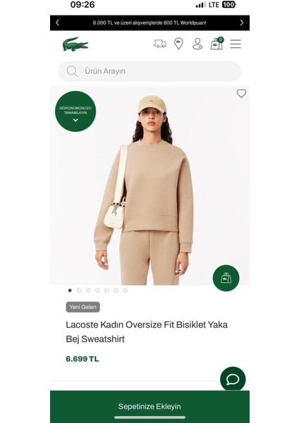 Lcst Oversize Sütlükahve Sweatshirt
