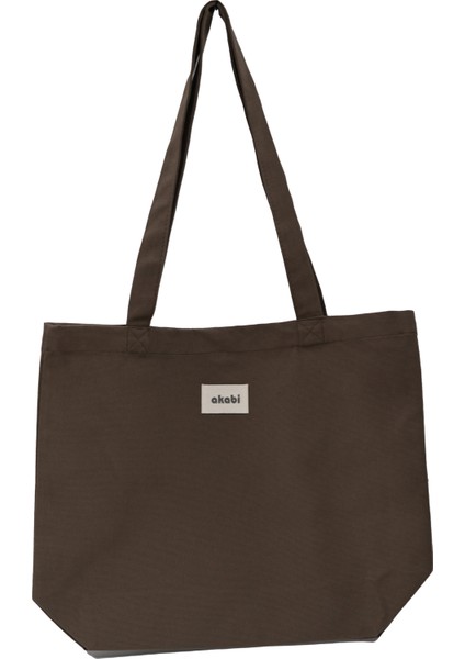 Pamuklu Mıknatıs Çıtlı Anahtarlık Hediyeli Kanvas Bez Çanta 34 X 45 Cm