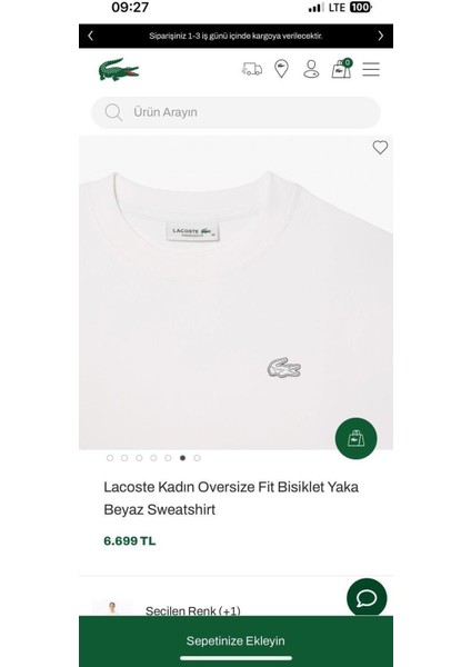 Lcst Oversize Beyaz Sweatshirt modelleri
