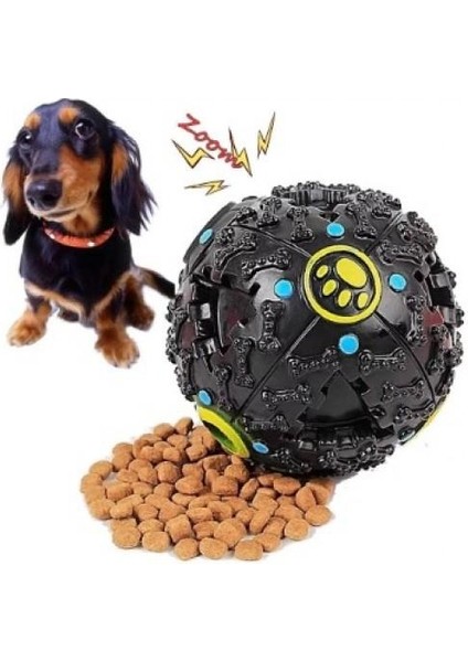 7 cm Sesli Mama Hazneli ve Ödül Maması Için Köpek Oyun Topu Oyuncağı indirimleri