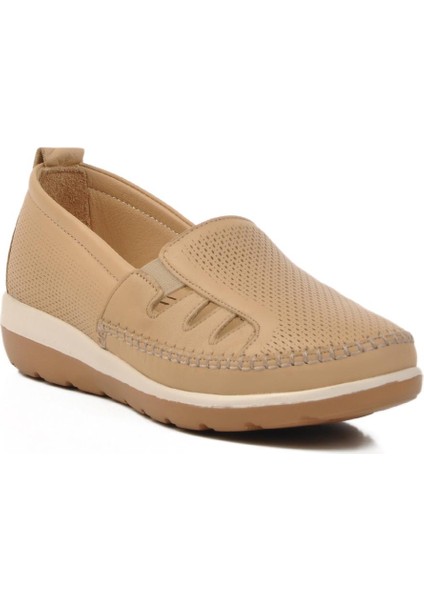 Voyager Z110 Z Anatomik Taban Siyah Deri Kadın Günlük Ayakkabı