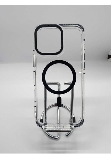 Apple iPhone 11 Hava Yastığı Zırhlı Kaymaz Şeffaf Kılıf Magsafe Şarj Uyumlu