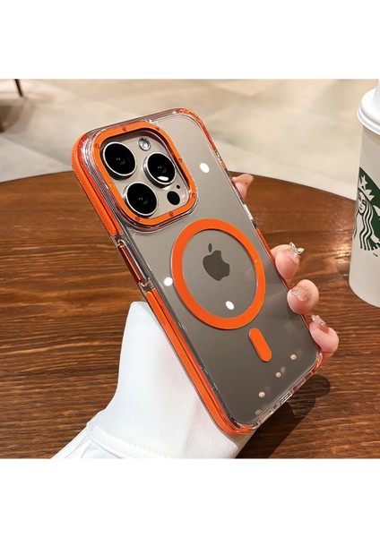 Apple iPhone 11 Hava Yastığı Zırhlı Kaymaz Şeffaf Kılıf Magsafe Şarj Uyumlu