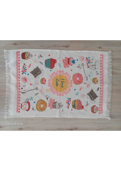 Keklim 3 Lü 50 x 75 cm Baskılı Ince Pike Mutfak Havlusu