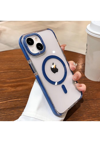 Apple iPhone 11 Hava Yastığı Zırhlı Kaymaz Şeffaf Kılıf Magsafe Şarj Uyumlu