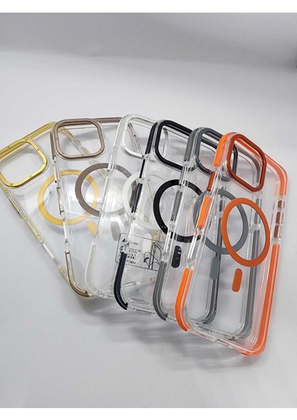 Apple iPhone 11 Hava Yastığı Zırhlı Kaymaz Şeffaf Kılıf Magsafe Şarj Uyumlu