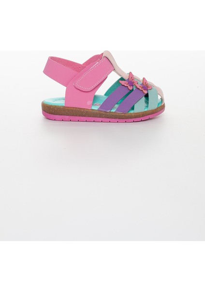 Şirin Bebe Kafes Kız Çocuk Mor Fuji Ilkadım Bebe Sandalet (19-25 Numara)