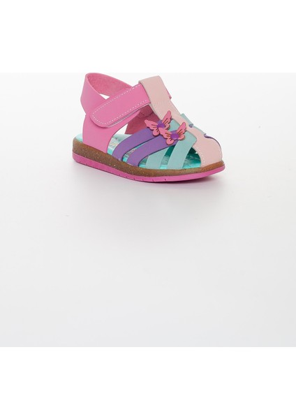 Şirin Bebe Kafes Kız Çocuk Mor Fuji Ilkadım Bebe Sandalet (19-25 Numara)
