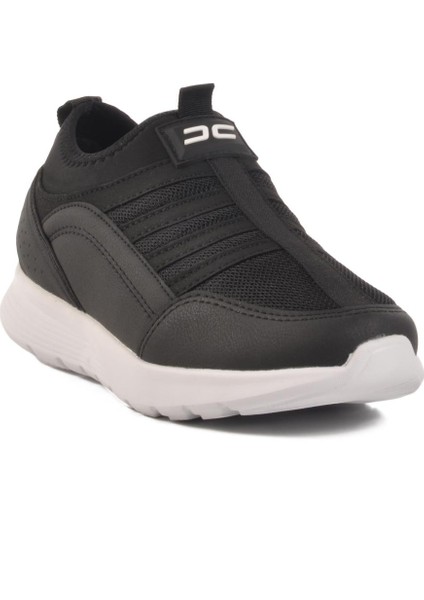 Siyah-Beyaz Hafif Erkek Spor Ayakkabı Disc 25105 M