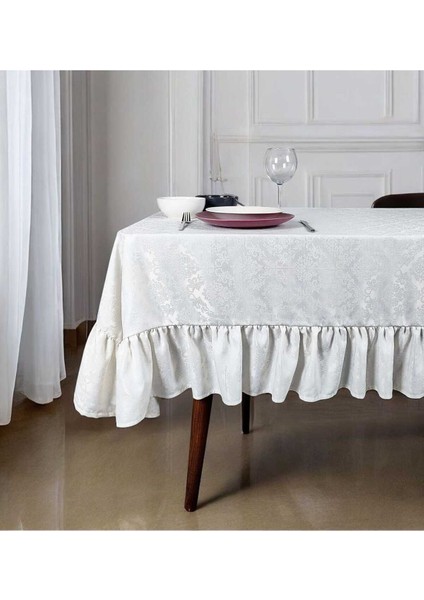 Fırfırlı Ince Pamuk Jakarlı Ekru Renk Vintage(F) fiyatları