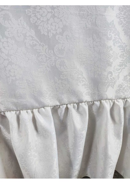 Fırfırlı Ince Pamuk Jakarlı Ekru Renk Vintage(F) indirimleri