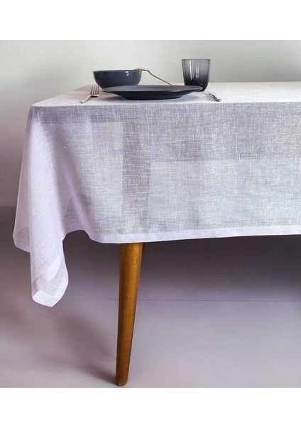 Lila Renk Ince Polyester Tül Dertsiz Masa Örtüsü(Lm)