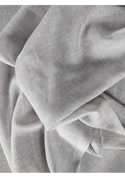 Gri Ince Polyester Tül Masa Örtüsü(Lm)
