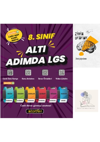 6 Adımda LGS Genel Denemeleri +Zihin Deneme-St761