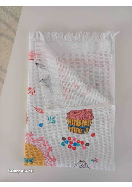 6 Lı Ince Pike Baskılı 50 x 75 cm Mutfak Havlusu