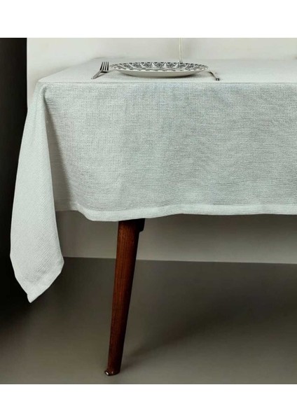 Gümüş Simli Keten Dokuma Polyester(Lm)