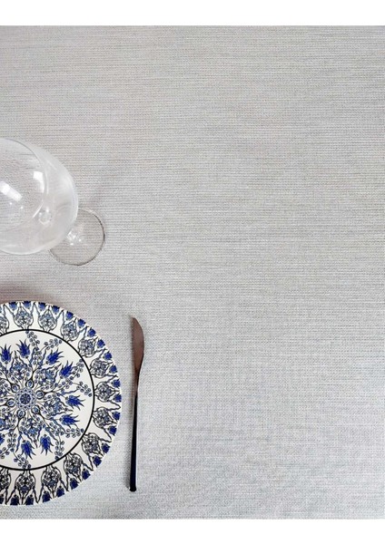 Gümüş Simli Keten Dokuma Polyester(Lm)