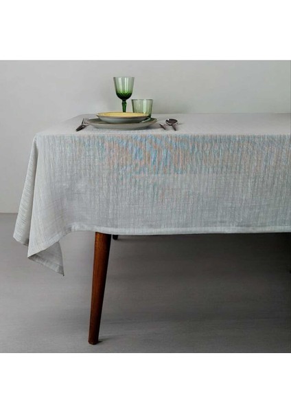 Gri Ince Yakma Jakarlı Polyester(Lm)